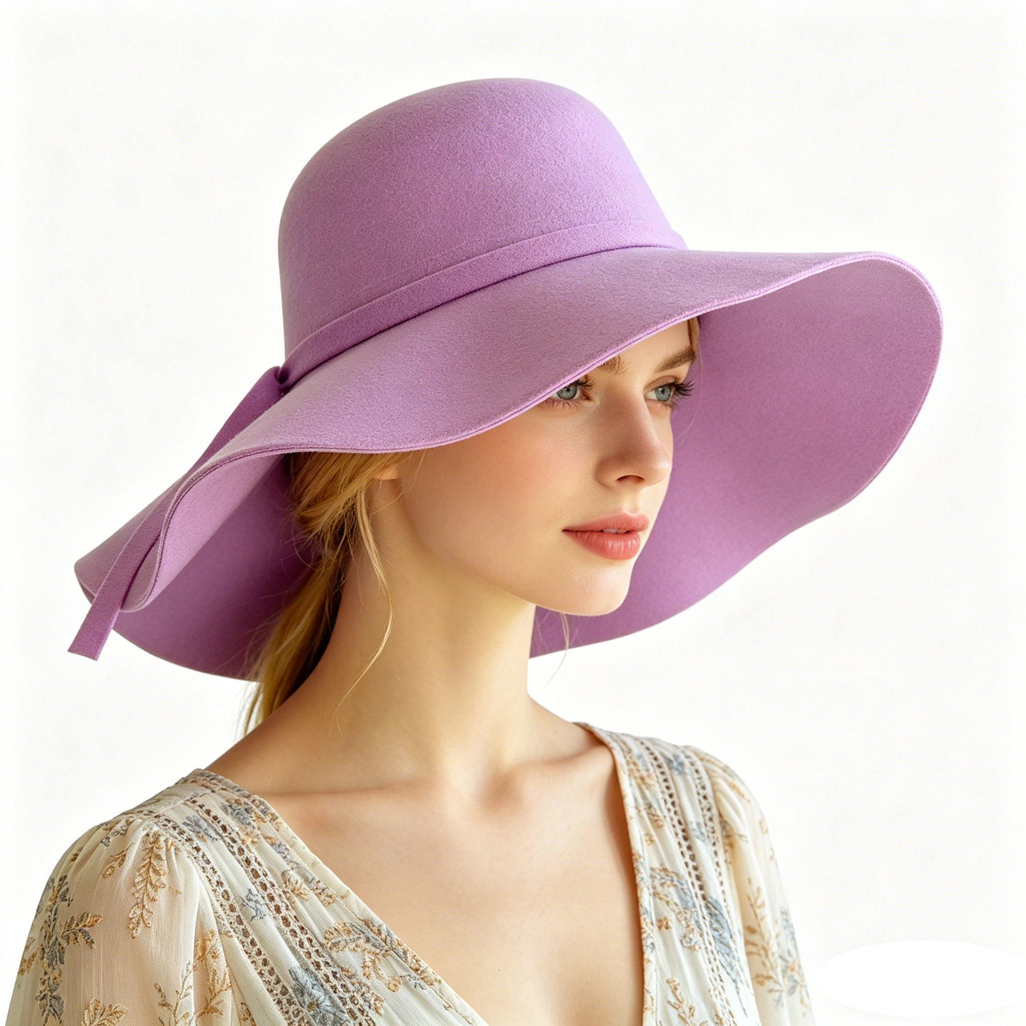 Women Fedora Hat Vintage Lady  - Hat Floppy Wide incelemesi ve fiyatı