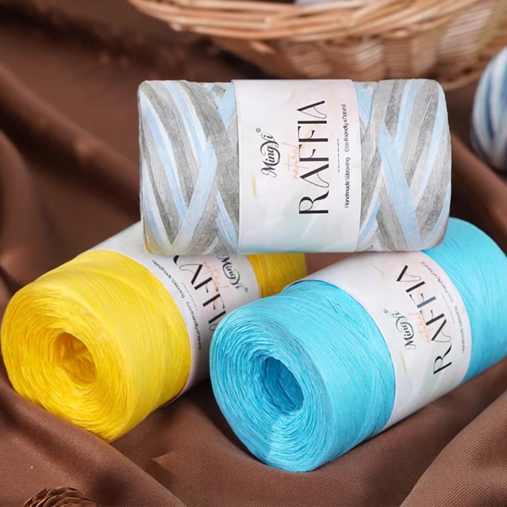 DIY Multi-Colored Raffia Yarn  - Crochet Bag Raffia incelemesi ve fiyatı