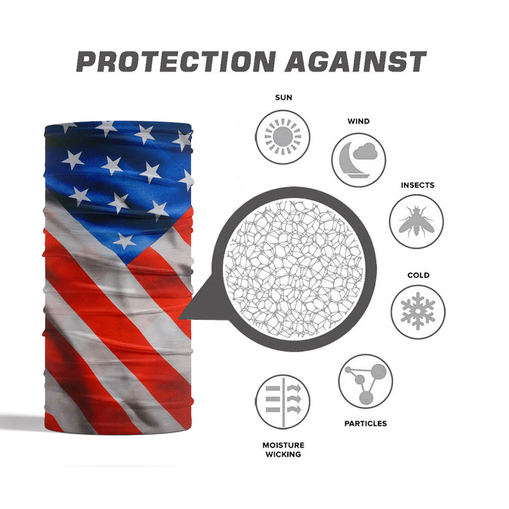 USA Flag Pattern Sun Protectiv - Headband Summer Knit incelemesi ve fiyatı