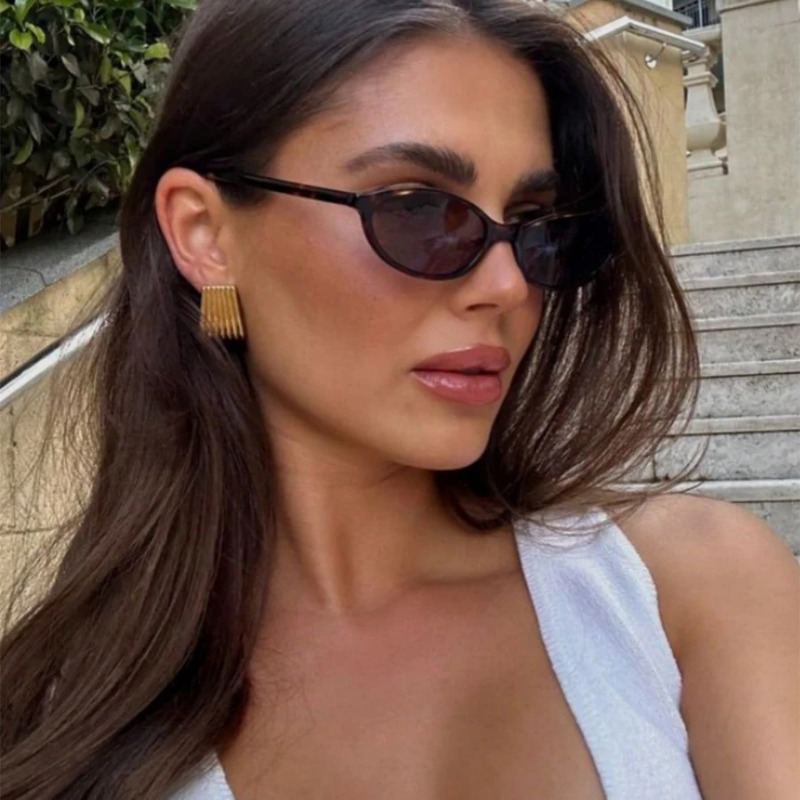 Retro Oval Frame Sunglasses Fa - Sunglasses Cat Eye incelemesi ve fiyatı