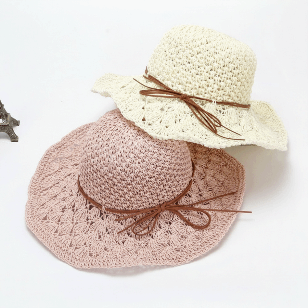 Handwoven Crochet Straw Hat Wi - Hat Floppy Wide incelemesi ve fiyatı
