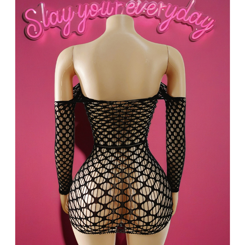 1PC Women Fishnet Cover Up Wit - Cover Up Kaftan incelemesi ve fiyatı