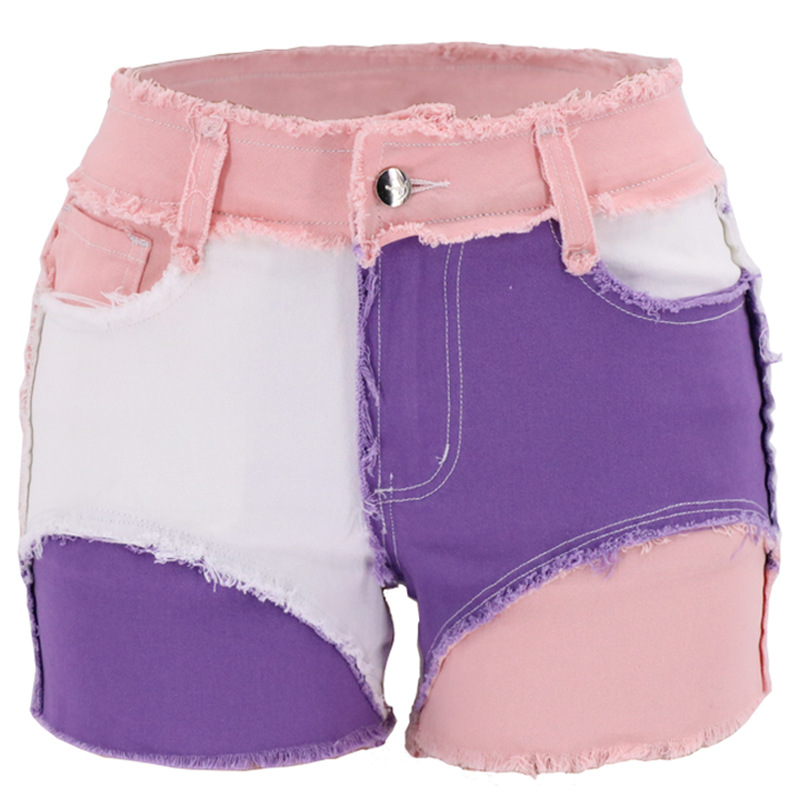 Fashion Mid-Waist Slim Fit Tor - Shorts Denim Frayed incelemesi ve fiyatı