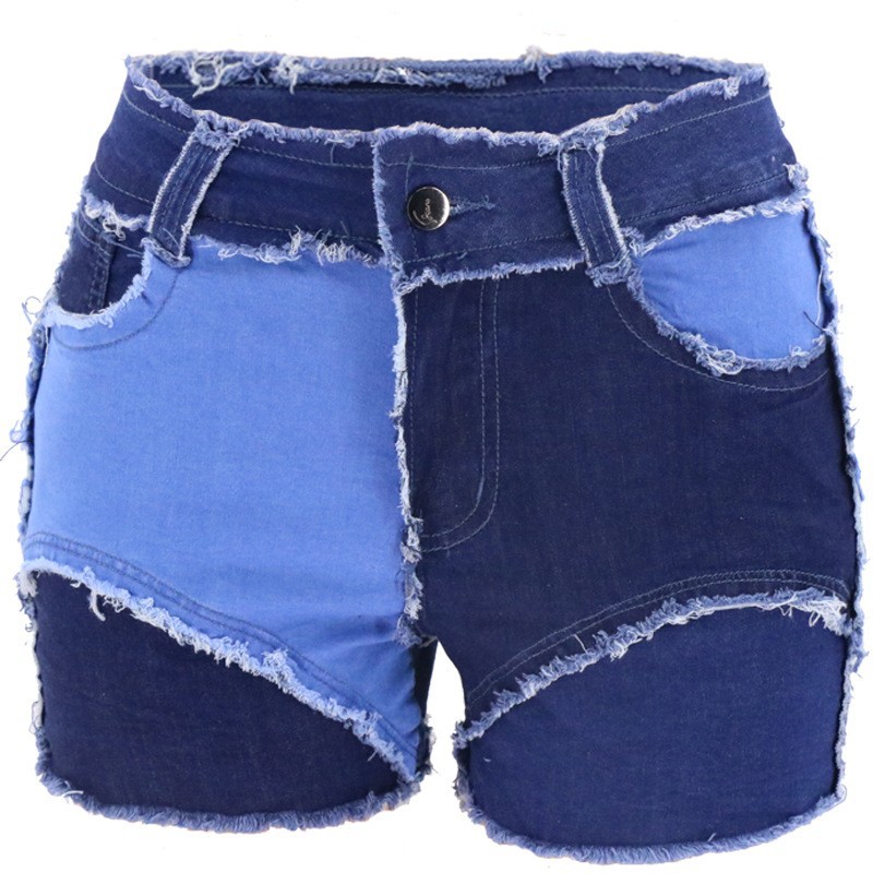 Fashion Mid-Waist Slim Fit Tor - Shorts Denim Frayed incelemesi ve fiyatı