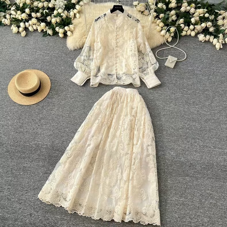 Elegant 2 Piece Long Dress Wom - Midi Skirt Floral incelemesi ve fiyatı