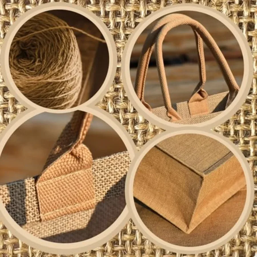15 Pack Burlap Tote Bags 12x12 - Tote Bag Beach incelemesi ve fiyatı