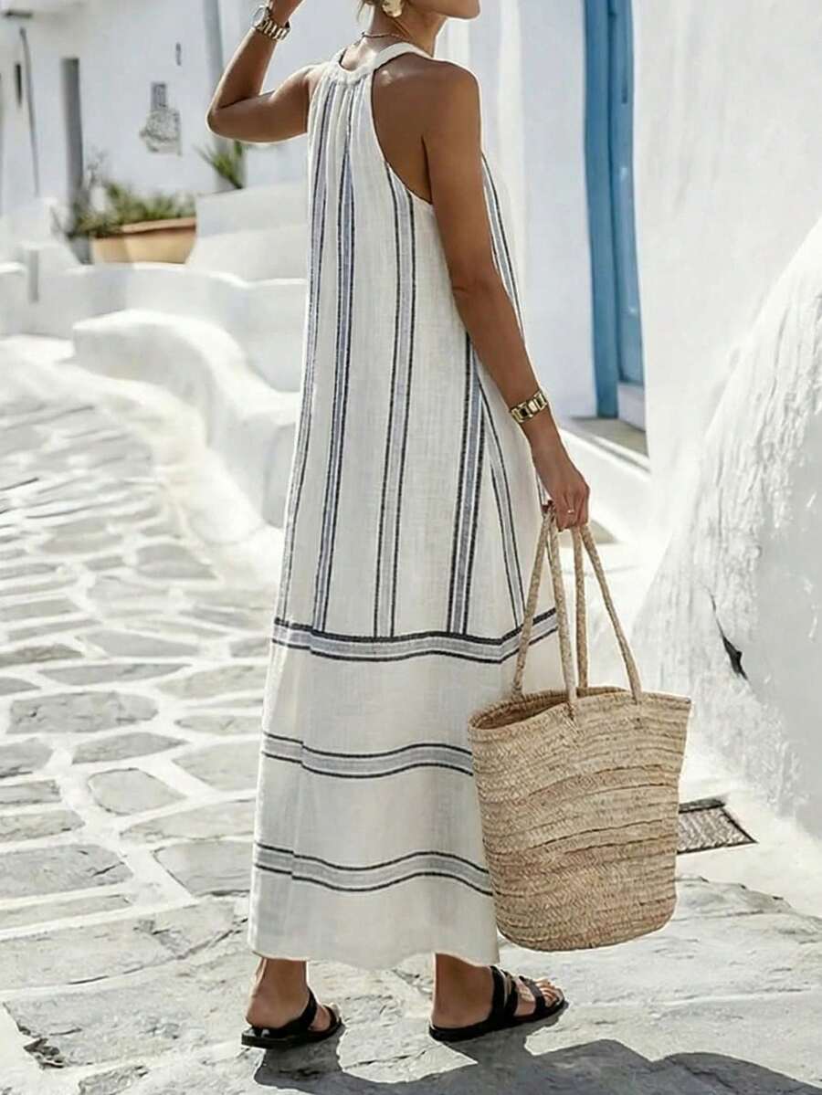 Women Sleeveless Halter Maxi D - Maxi Dress Halter incelemesi ve fiyatı