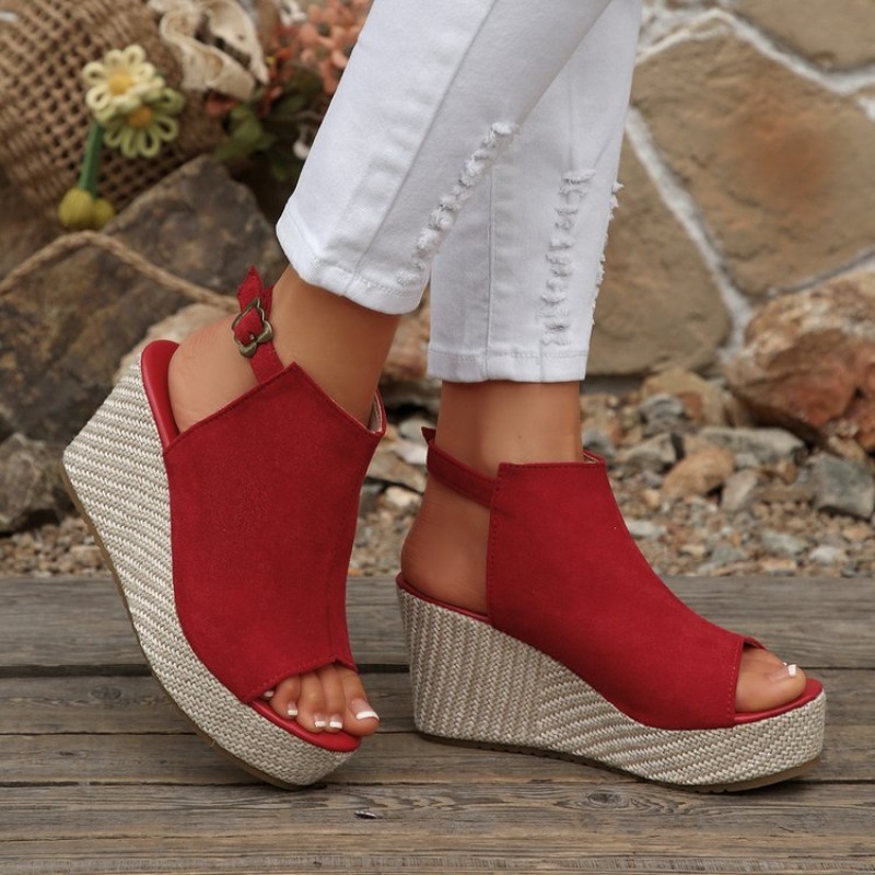 Women Sandals Summer Wedge Pla - Wedge Espadrille Women incelemesi ve fiyatı