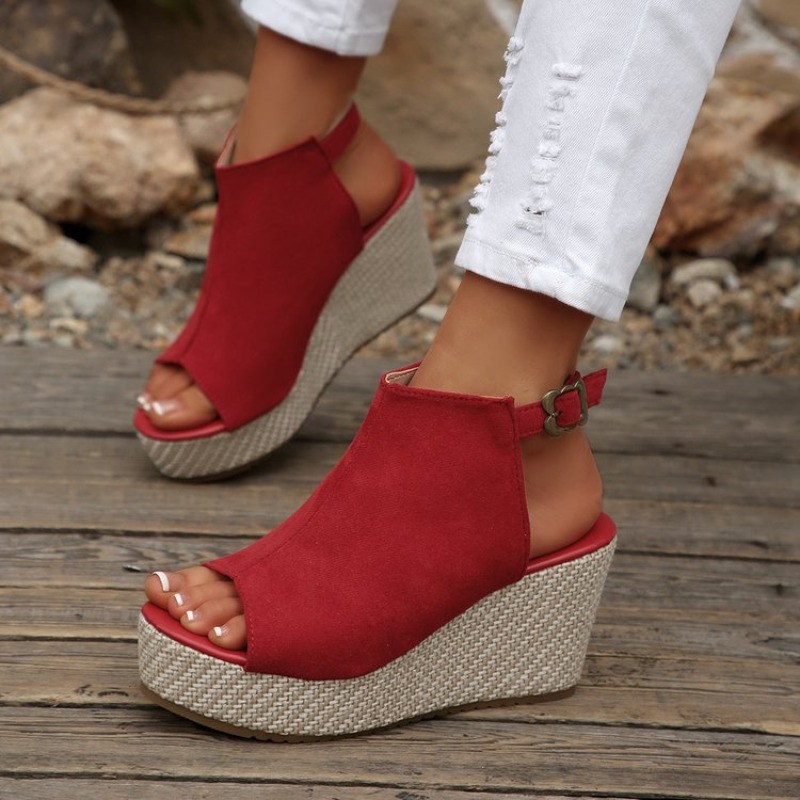 Women Sandals Summer Wedge Pla - Wedge Espadrille Women incelemesi ve fiyatı
