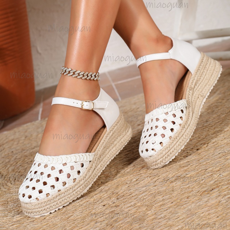 Boho Women's Hollow Out Woven  - Wedge Espadrille Women incelemesi ve fiyatı