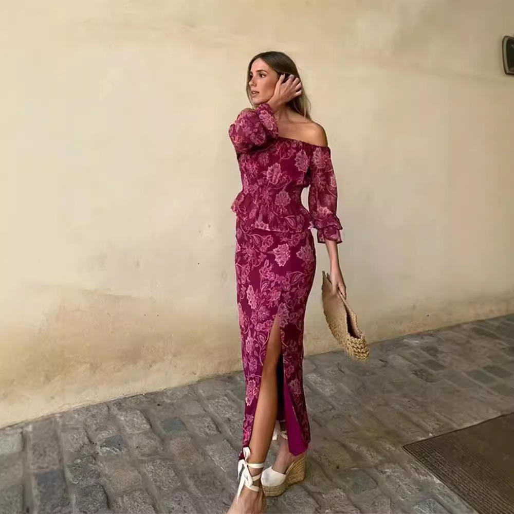 Women's Fashion Printed Off-Sh - Blouse Off Shoulder incelemesi ve fiyatı