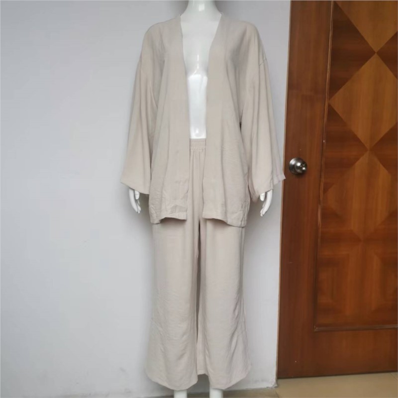 Women's Linen Trouser Suit Wit - Linen Pant Wide incelemesi ve fiyatı