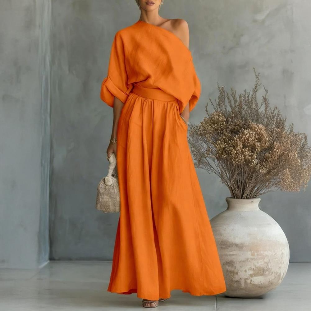 Women Blouse Pants Set Elegant - Blouse Off Shoulder incelemesi ve fiyatı
