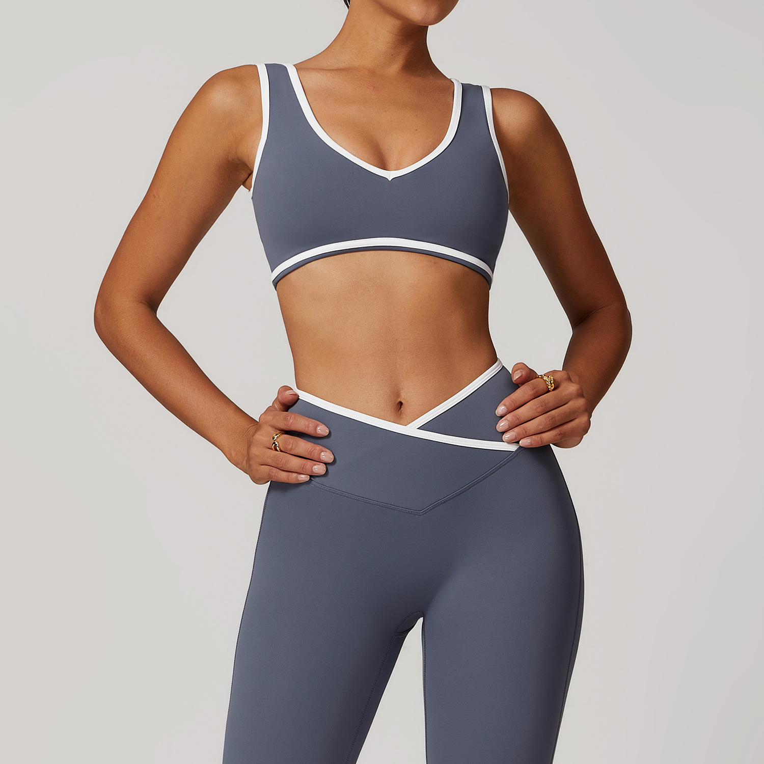 V-Neck Sports Bra Women Top Pu - Crop Top Crochet incelemesi ve fiyatı