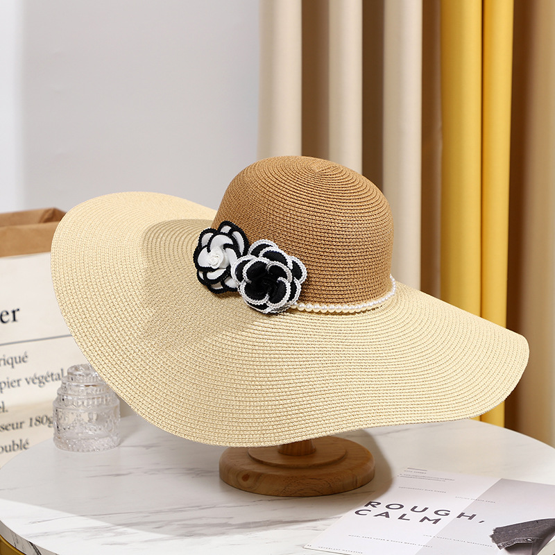 Two Tones Wide Brim Summer Hat - Hat Floppy Wide incelemesi ve fiyatı