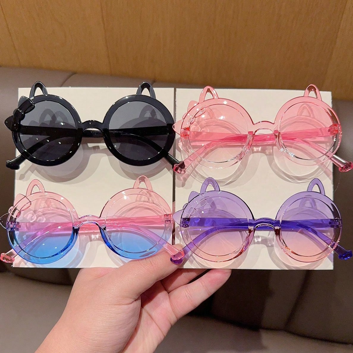 2/4Pcs 2025 Newest Cute Fashio - Sunglasses Cat Eye incelemesi ve fiyatı