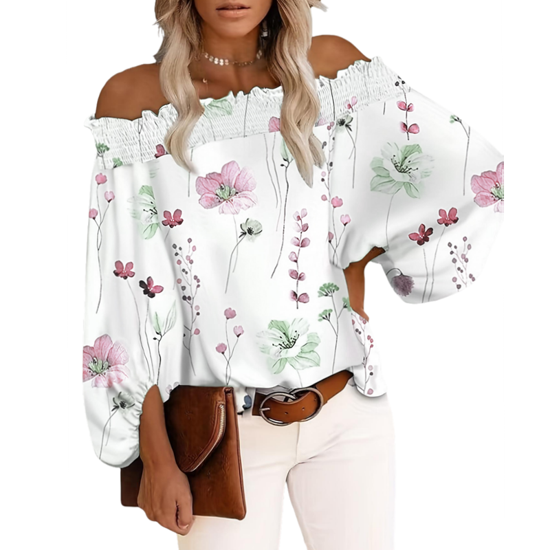 Plus Size New Women's Casual F - Blouse Off Shoulder incelemesi ve fiyatı