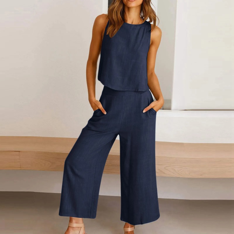 2025 New Summer Tops Cotton Li - Linen Pant Wide incelemesi ve fiyatı