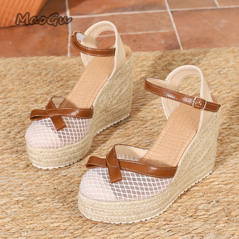 Size42 Women's Mesh Bow Espadr - Wedge Espadrille Women incelemesi ve fiyatı