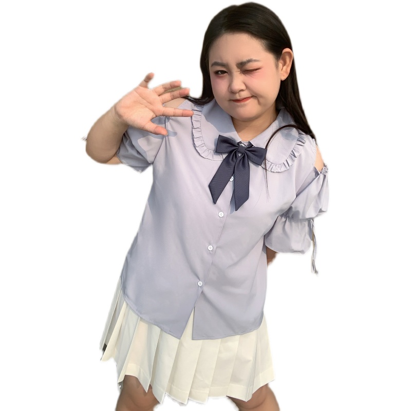 Large Size Jk Uniform Off-the- - Blouse Off Shoulder incelemesi ve fiyatı
