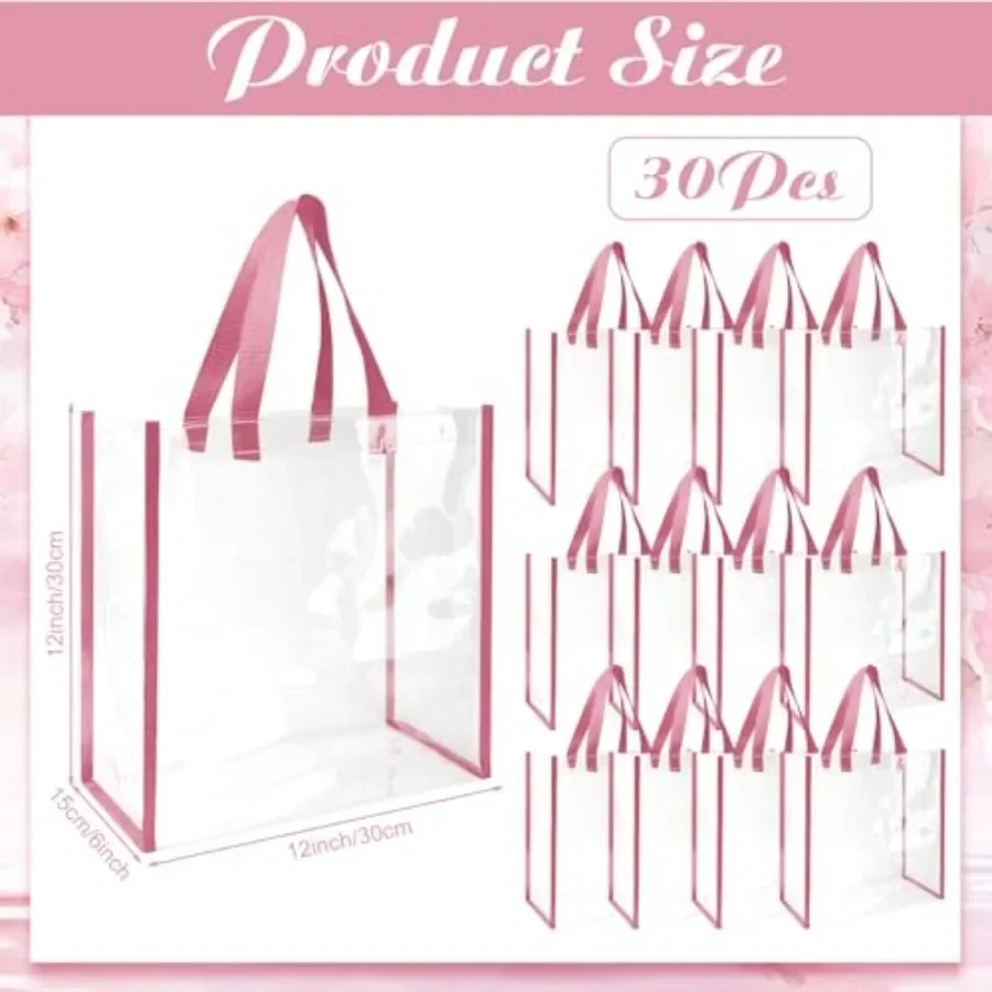 Pack 12x12x6 Inch Clear Tote B - Tote Bag Beach incelemesi ve fiyatı