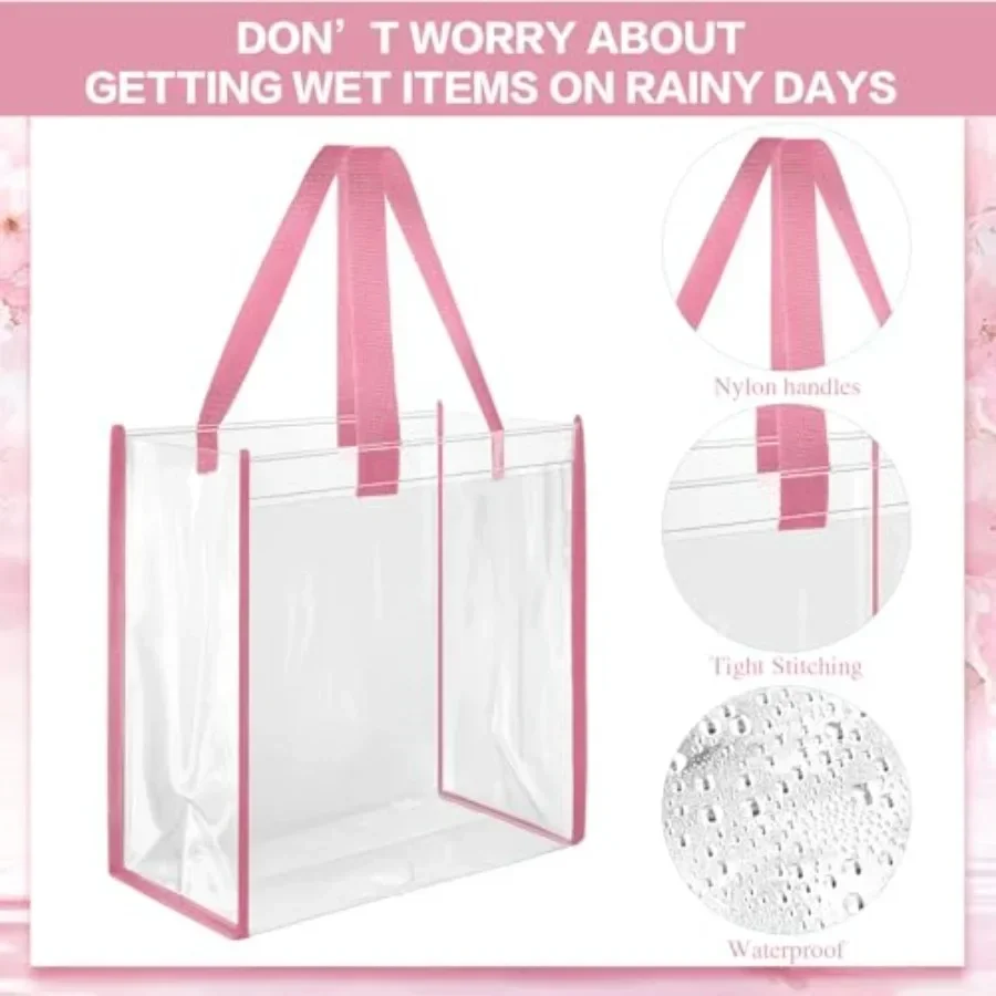 Pack 12x12x6 Inch Clear Tote B - Tote Bag Beach incelemesi ve fiyatı