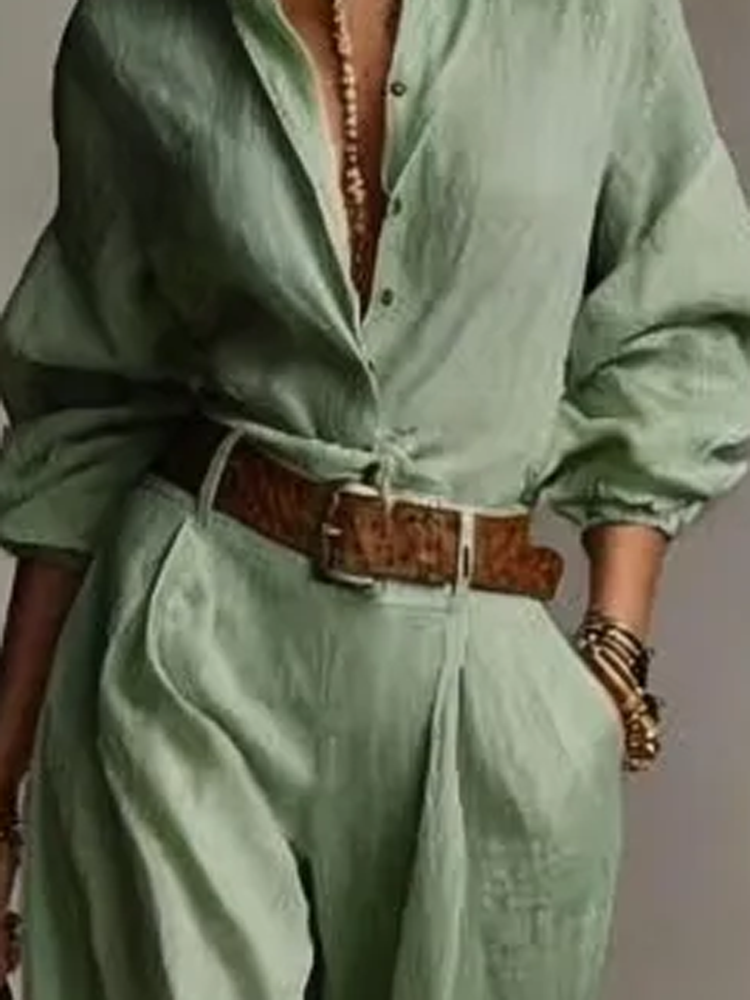 Spring Summer Temperament Soli - Linen Pant Wide incelemesi ve fiyatı