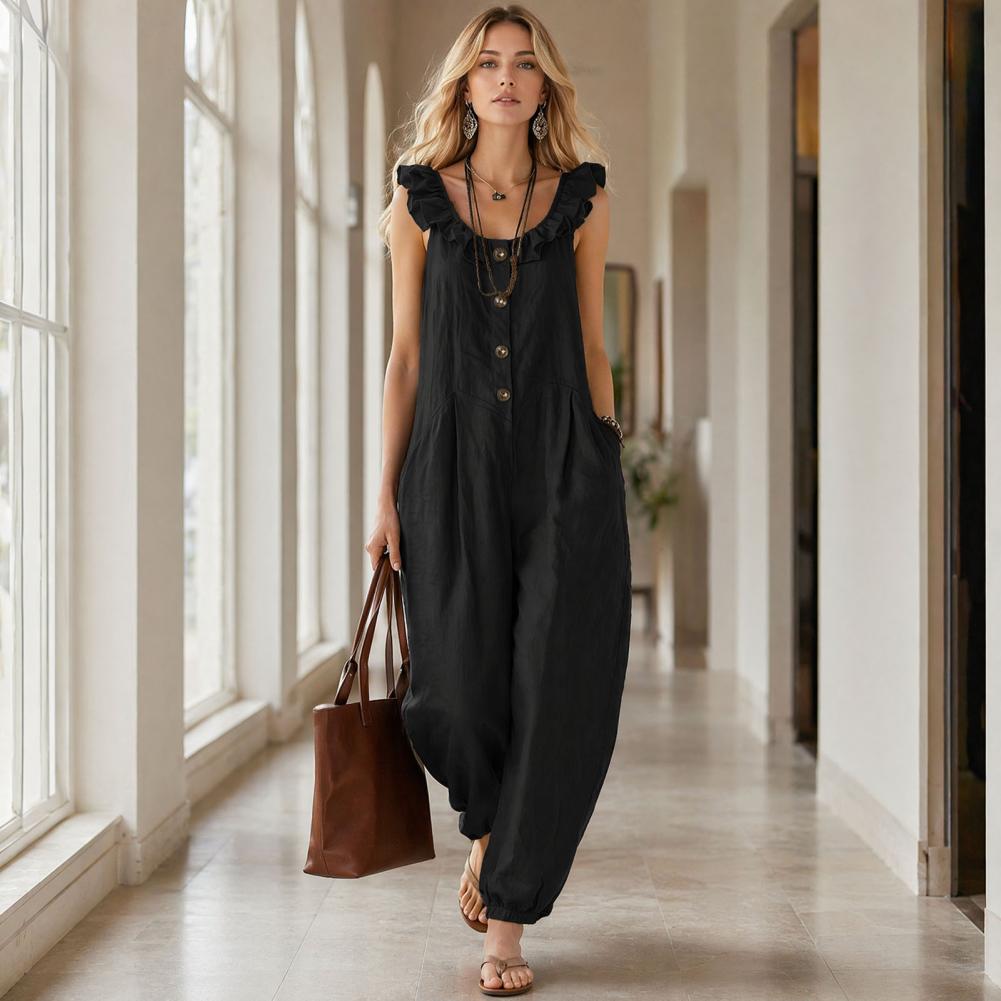 Relaxed Fit Romper Women Women - Jumpsuit Linen Relaxed incelemesi ve fiyatı