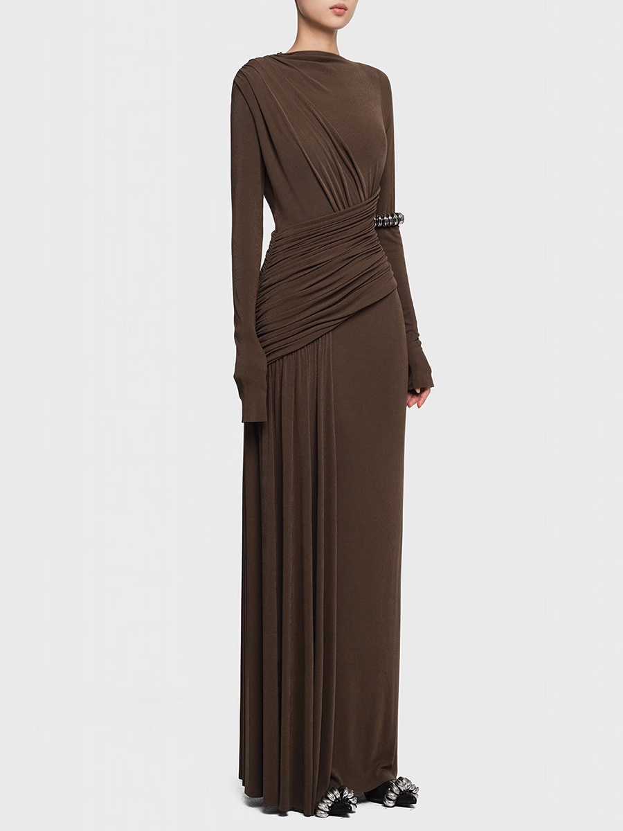 TWOTWINSTYLE Solid Slimming Dr - Linen Dress Wrap incelemesi ve fiyatı