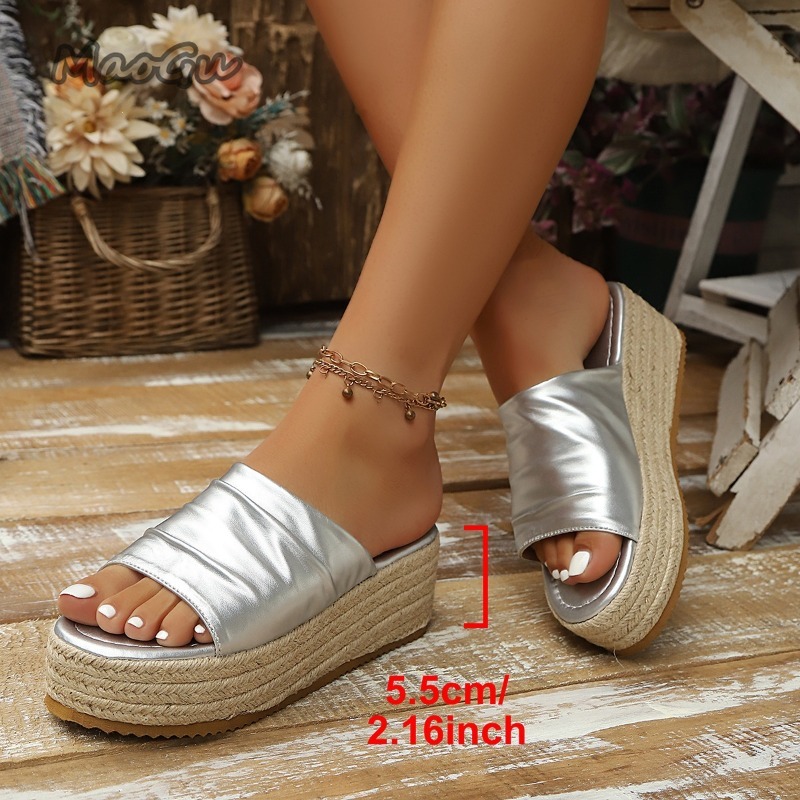Women's Ruched Espadrille Wedg - Wedge Espadrille Women incelemesi ve fiyatı