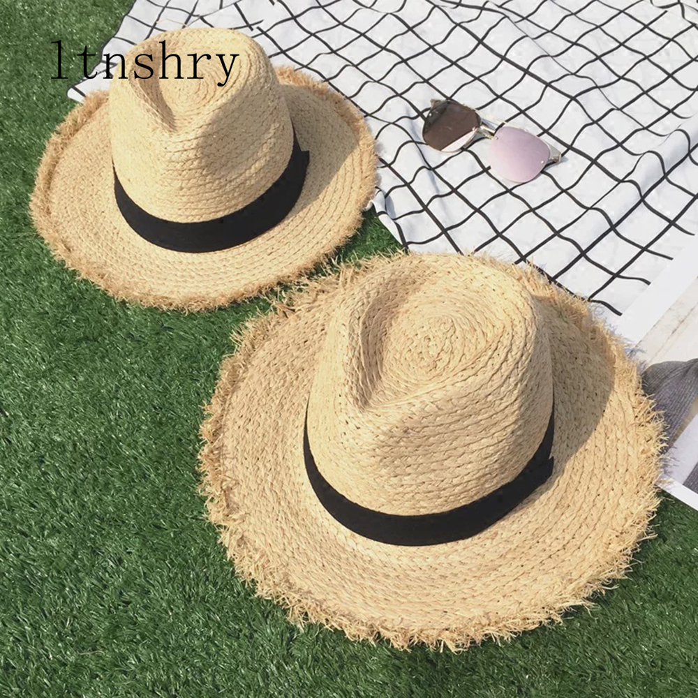 new Wide Brim Raffia Sun Hat f - Hat Floppy Wide incelemesi ve fiyatı