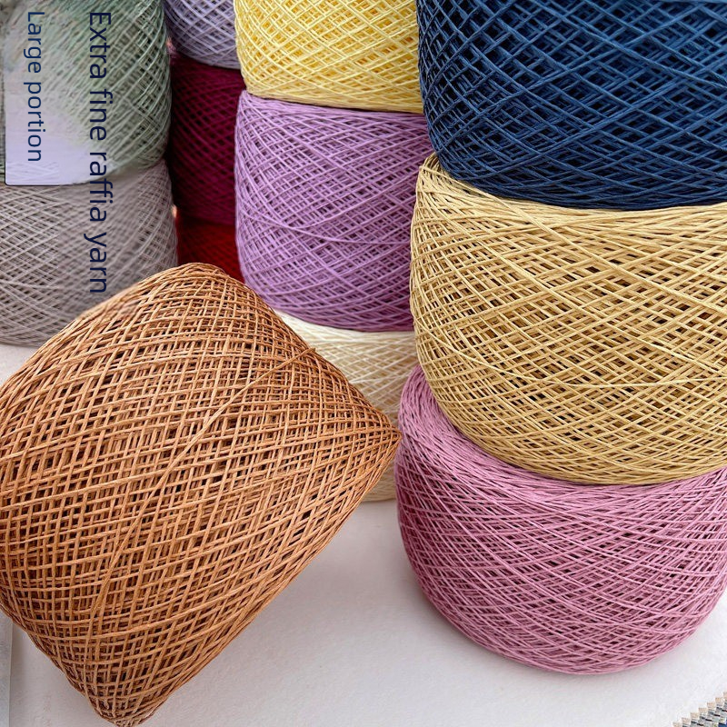 250g Thin Paper Raffia Yarn fo - Crochet Bag Raffia incelemesi ve fiyatı