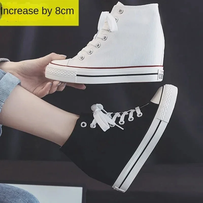 High 8cm Platform Canvas Shoes - Wedge Espadrille Women incelemesi ve fiyatı