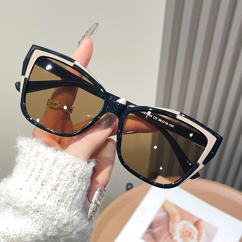 Women Color Block Cat Eye Eyeg - Sunglasses Cat Eye incelemesi ve fiyatı