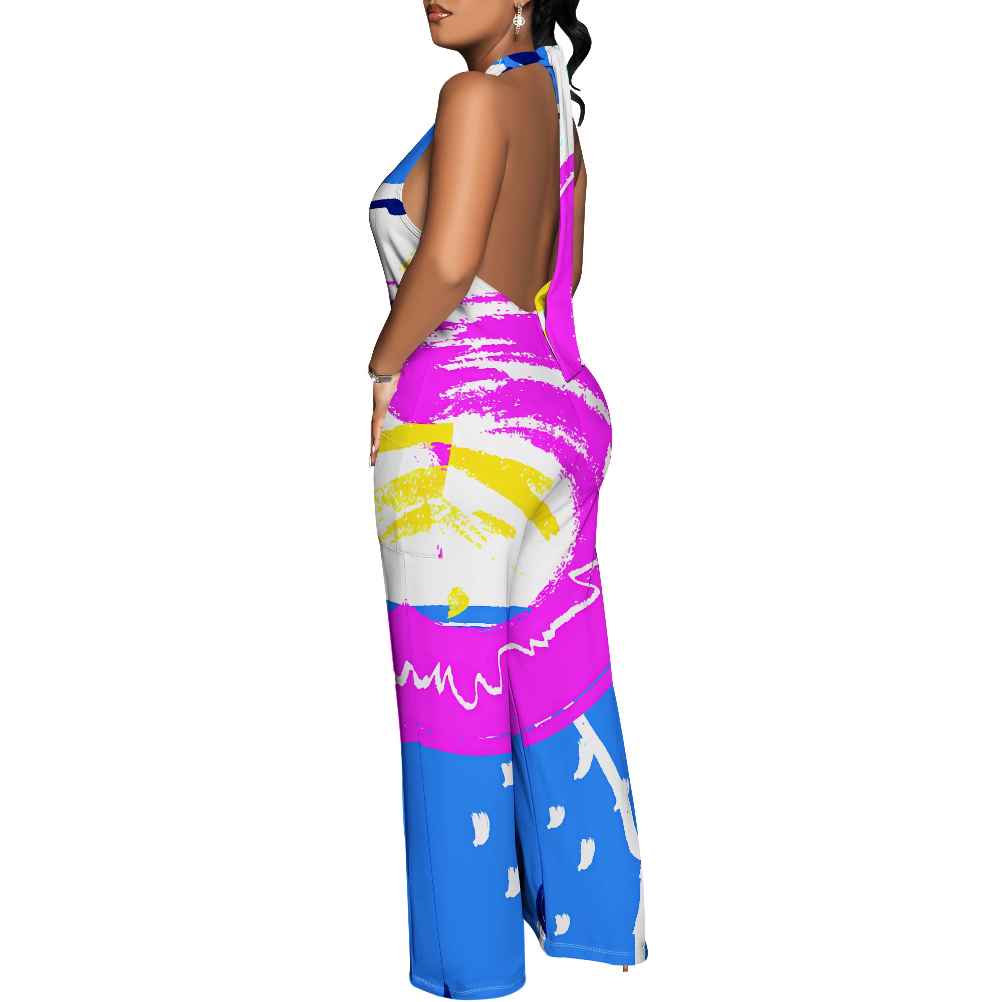 Bold Abstract Brushstroke Halt - Maxi Dress Halter incelemesi ve fiyatı
