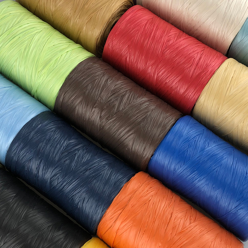 100g/pcs Flat Raffia Paper Yar - Crochet Bag Raffia incelemesi ve fiyatı