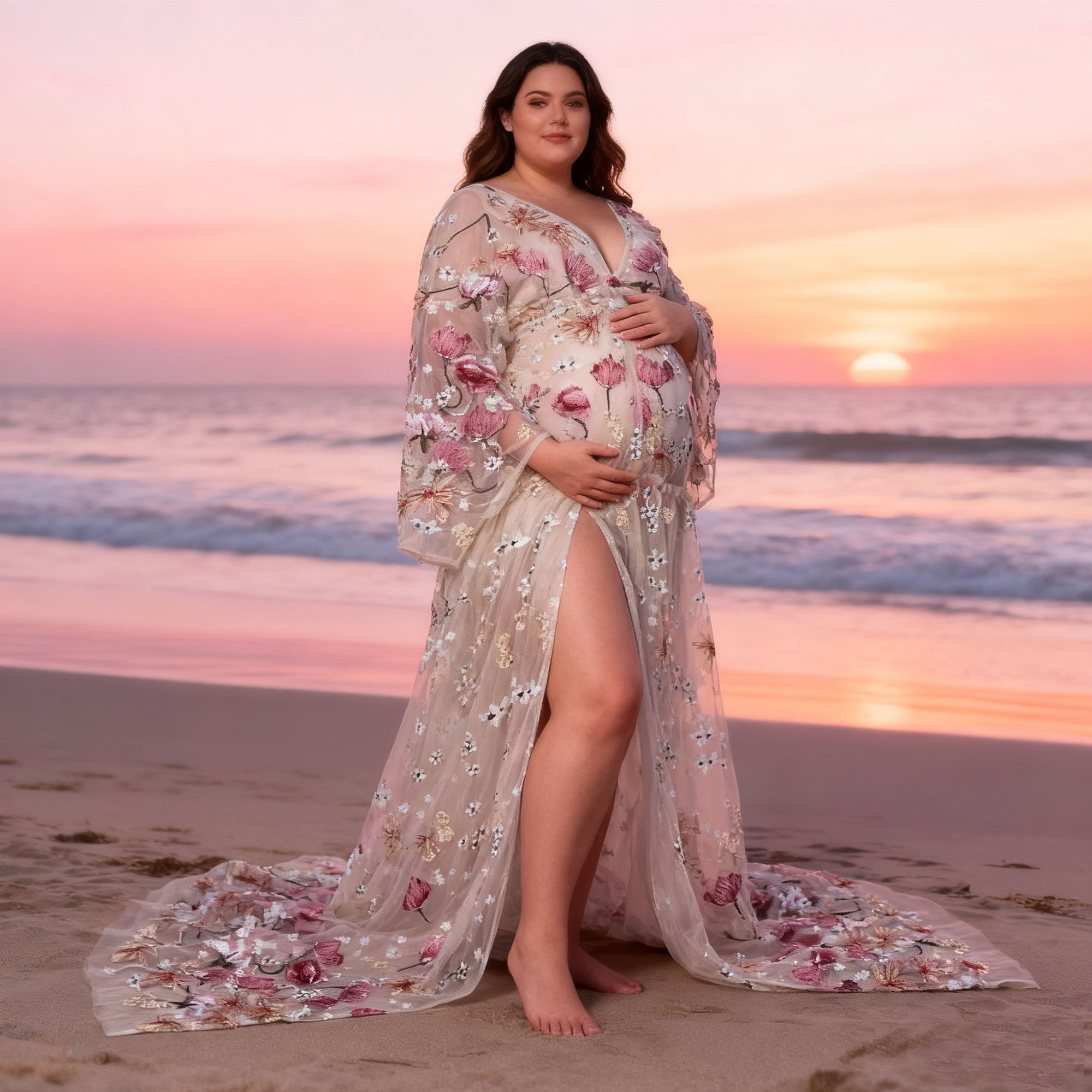 Don&Judy Butterfly Appliqués a - Kimono Sheer Floral incelemesi ve fiyatı