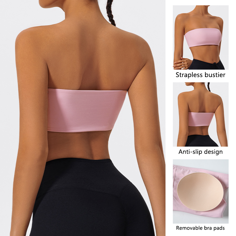 Strapless Sports Bra Gym Crop  - Crop Top Crochet incelemesi ve fiyatı