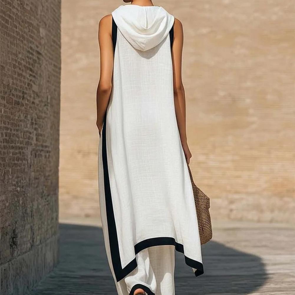 Women Color Block Cotton Linen - Linen Pant Wide incelemesi ve fiyatı