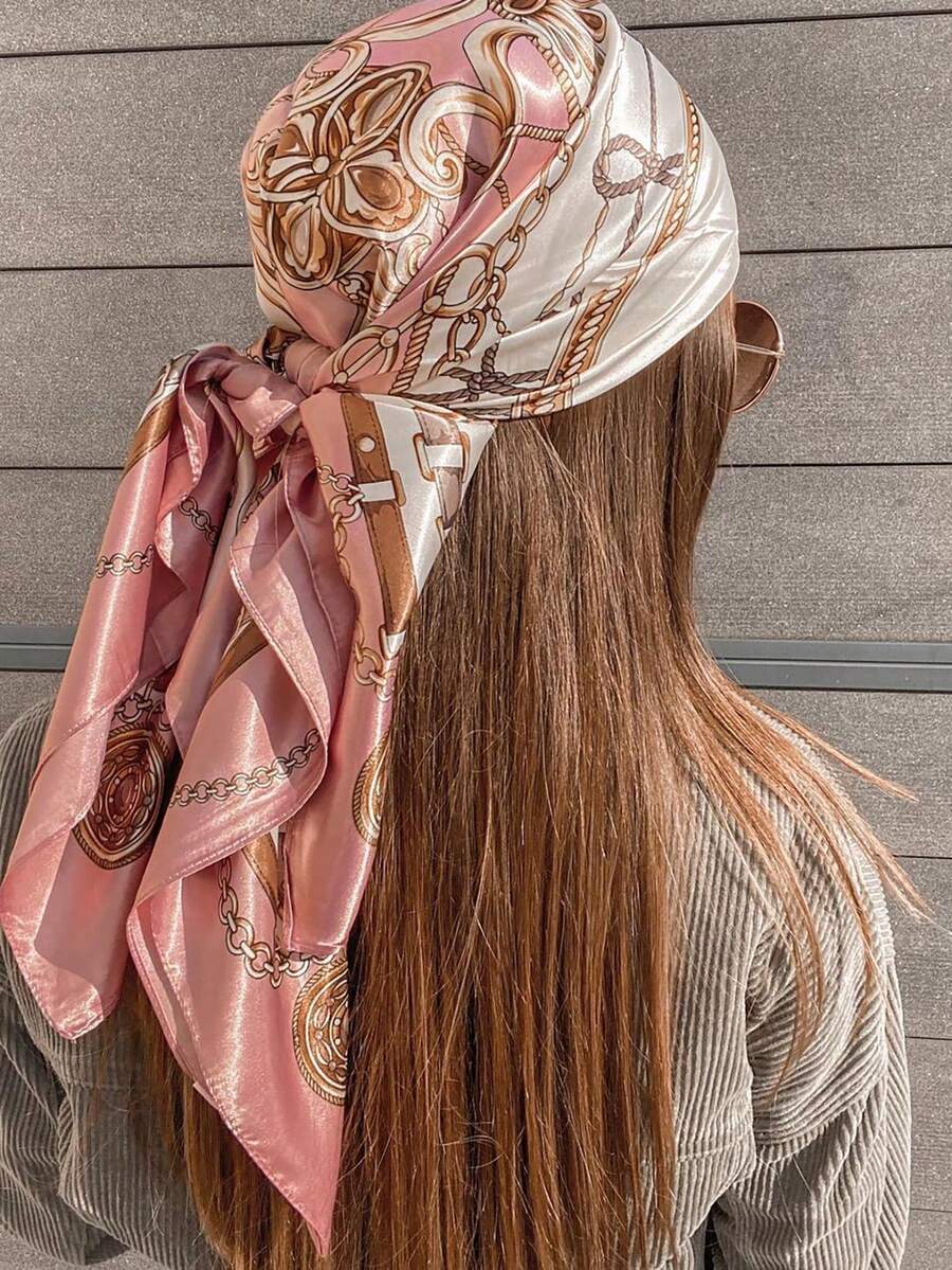 1pc Women's Light Pink Printed - Headband Summer Knit incelemesi ve fiyatı
