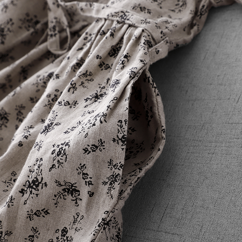 Summer Floral Cotton Linen Dr  - Midi Skirt Floral incelemesi ve fiyatı