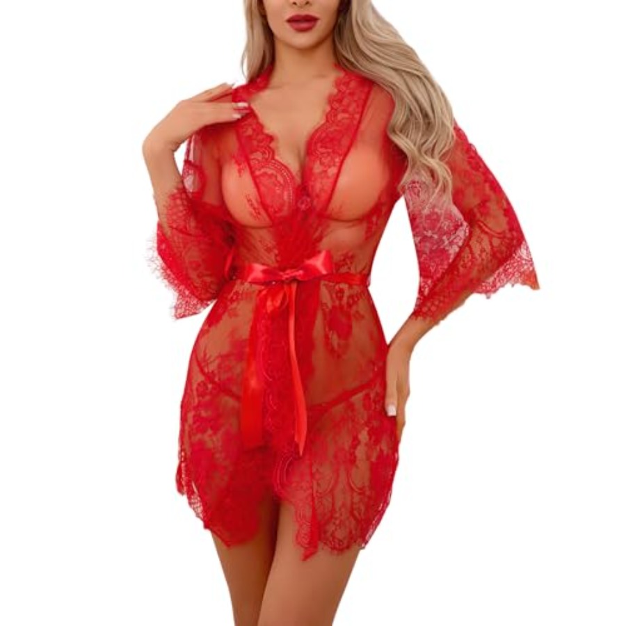 Narcisse Women's Floral Lace K - Kimono Sheer Floral incelemesi ve fiyatı
