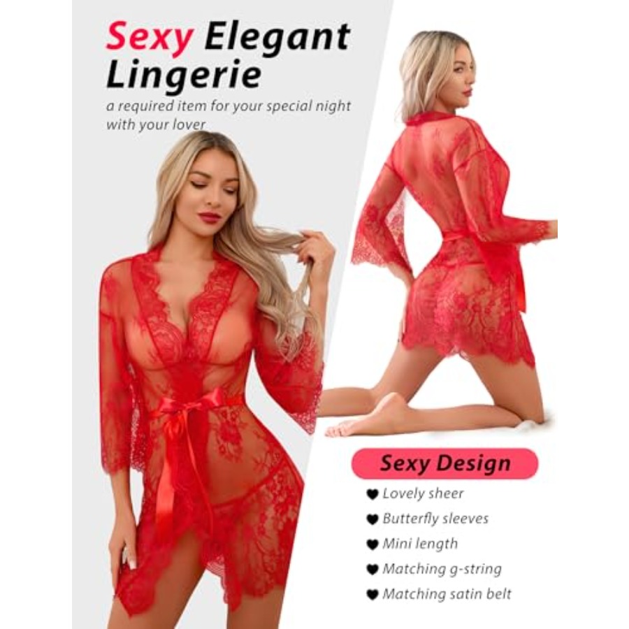 Narcisse Women's Floral Lace K - Kimono Sheer Floral incelemesi ve fiyatı