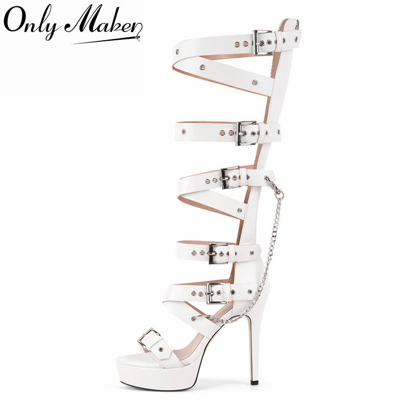 Onlymaker Platform Knee High E - Sandal Strappy Heeled incelemesi ve fiyatı