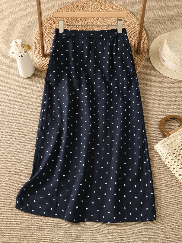 High Waist Floral Half Skirt T - Midi Skirt Floral incelemesi ve fiyatı