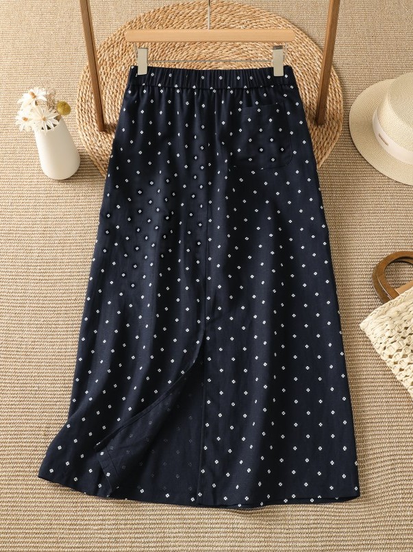 High Waist Floral Half Skirt T - Midi Skirt Floral incelemesi ve fiyatı