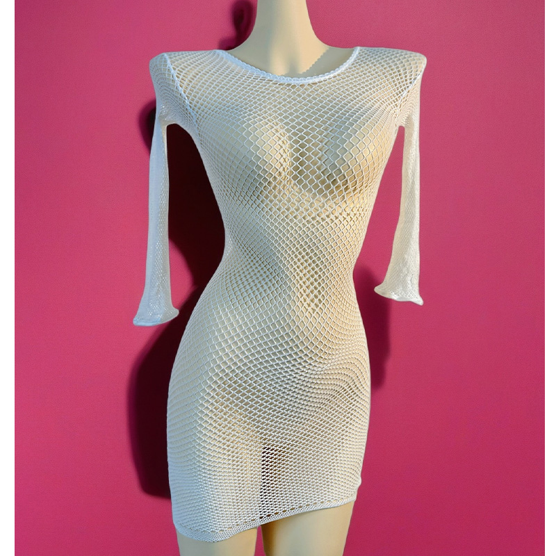 1PC Women Fishnet Cover Up Wit - Cover Up Kaftan incelemesi ve fiyatı