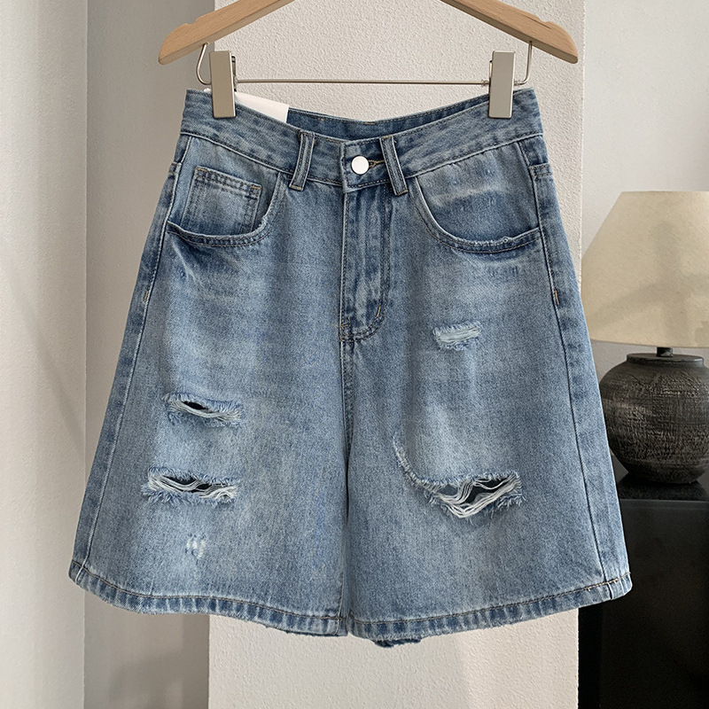 Denim Short Pant Women Jeans V - Shorts Denim Frayed incelemesi ve fiyatı