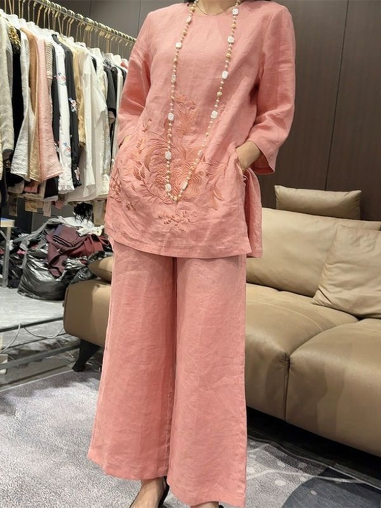 High-End Lightweight Cotton Li - Linen Pant Wide incelemesi ve fiyatı