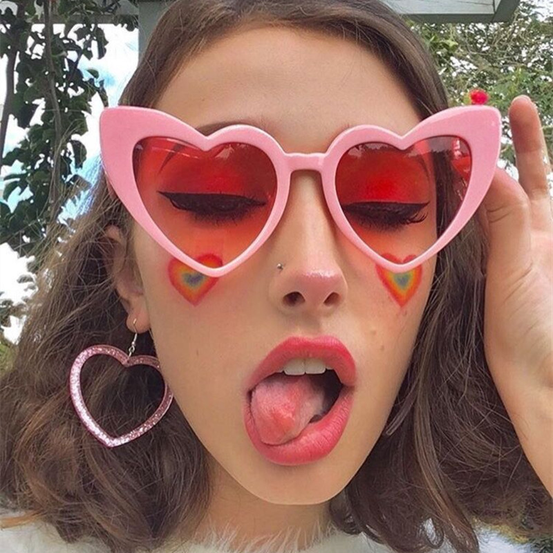 Love Heart Cat Eye Sunglasses  - Sunglasses Cat Eye incelemesi ve fiyatı